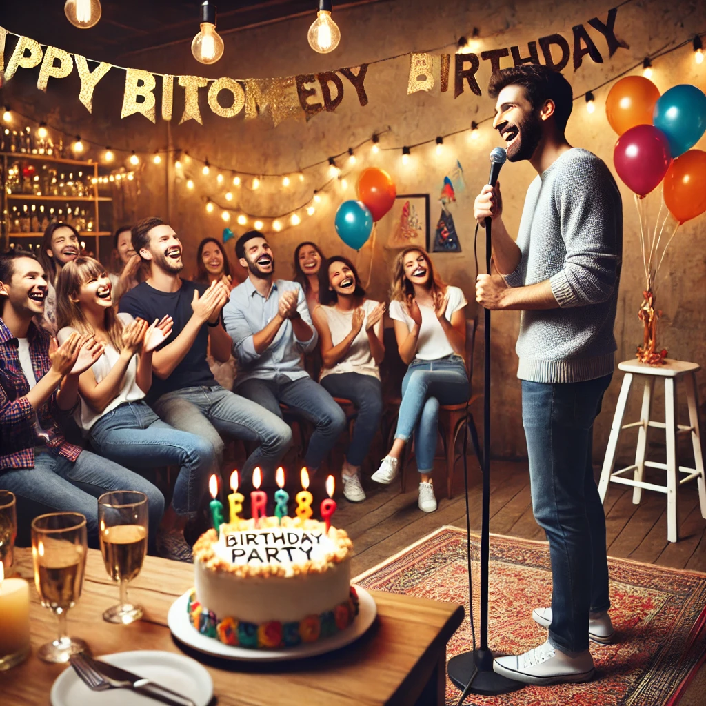 Espectáculo de stand-up para cumpleaños