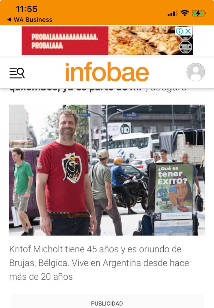 libro un belga en argentina