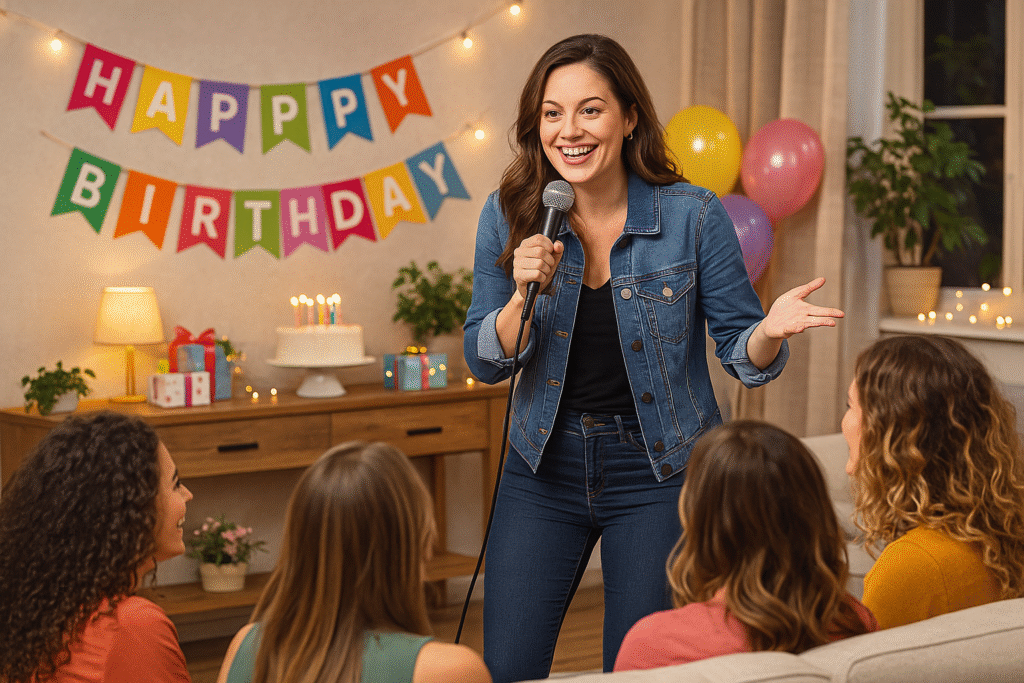 regalar un show de stand up para un cumpleaños