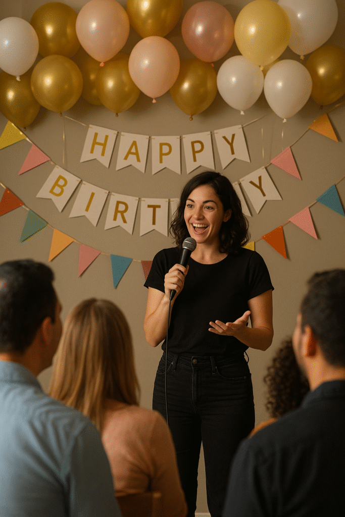 como tener un show de comedia en mi cumple