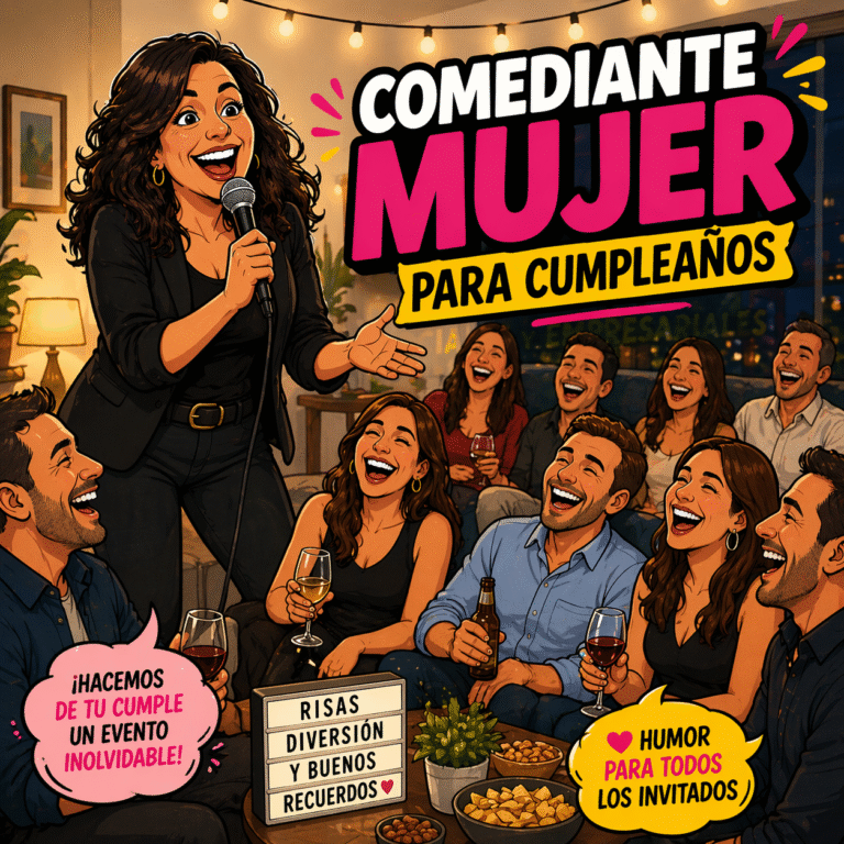 Blog 12 comediante mujer para cumpleaños