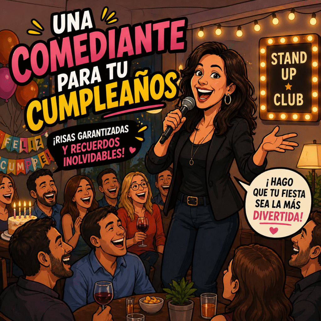 una comediante para tu cumpleaños