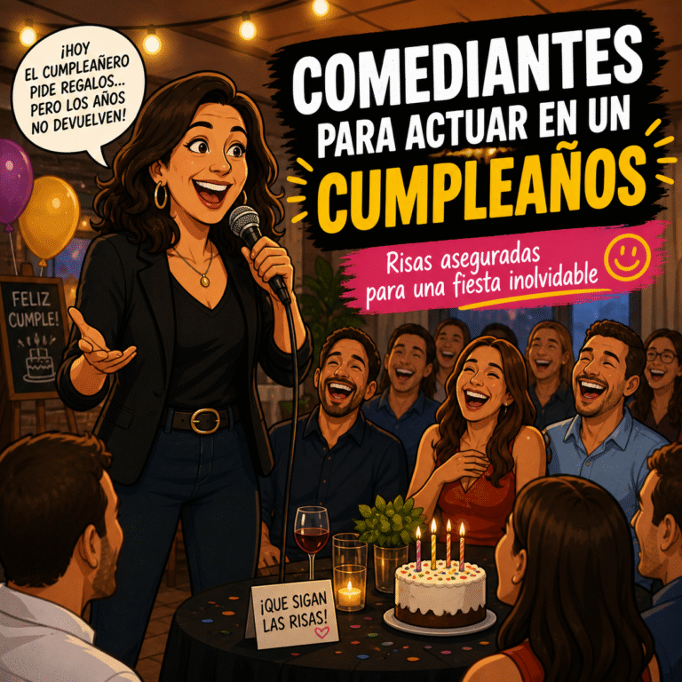 Blog 6 Comediantes para actuar en un cumpleaños