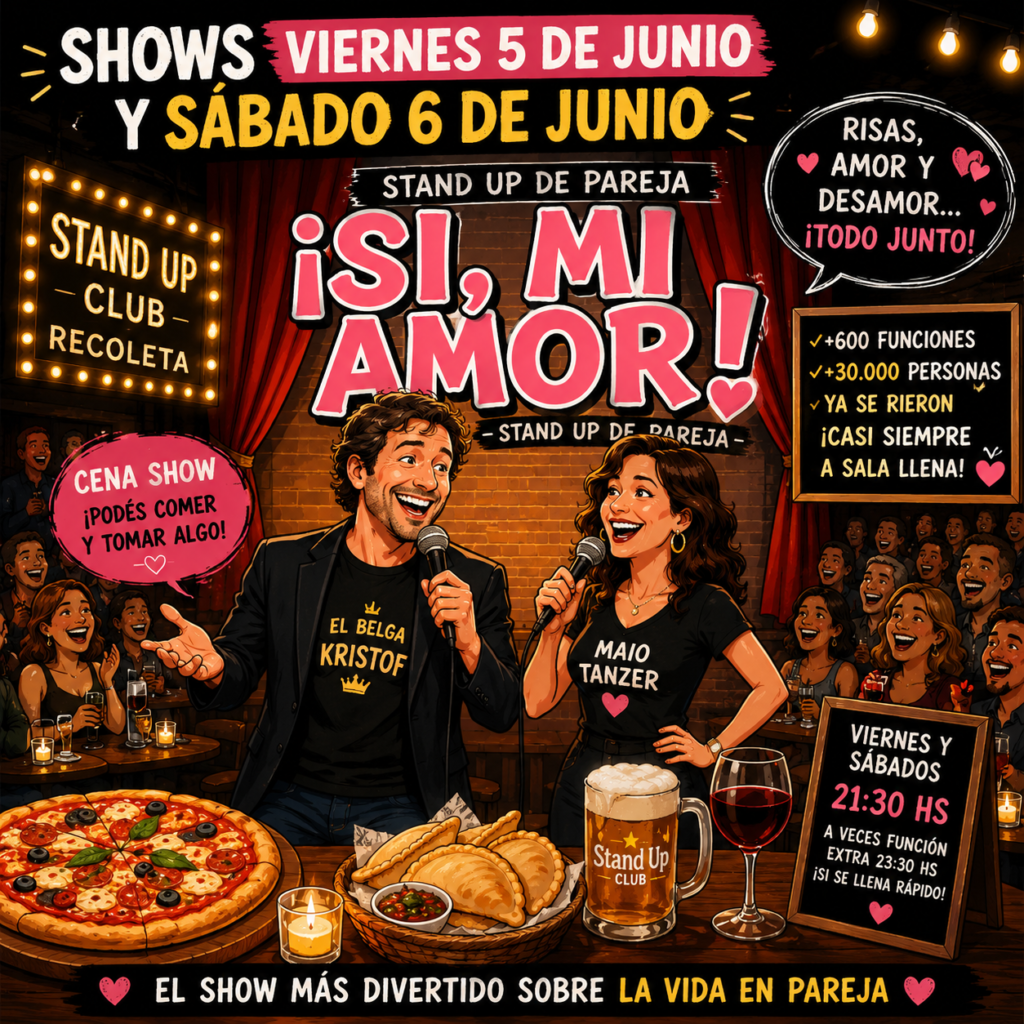Shows viernes 5 de junio y sabado 6 de junio